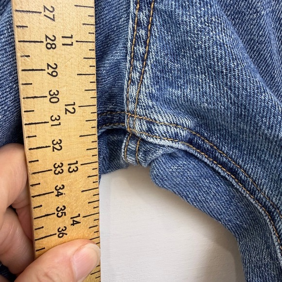 THE GREAT. The Slouch Taper Jean Raw Hem WOMEN 26 Made in USA CANOPY 100% COTTON - Picture 8 of 13